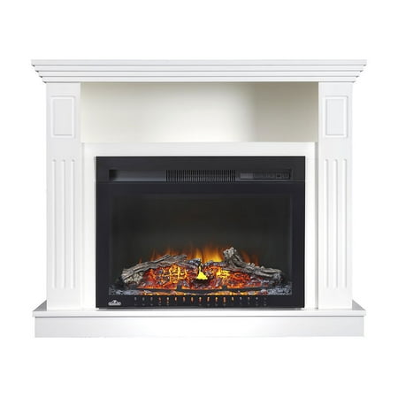 Napoleon Classic Electric Fireplace Mantel Package White Nefp24