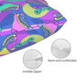 thumbnail image 5 of Salouo Disco Roller Skates Pattern Pillow Cases,1PC Pillow Covers with Envelope Closure Decorative Pillow Case for Bed Couch,Pillows Not Included-14"x20", 5 of 6