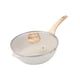 thumbnail image 5 of Sartén profunda de 24cm antiadherente con tapa, sartén para freír para cocinar , multiusos, fondo plano, mango ergonómico, Wok chino, 5 of 9