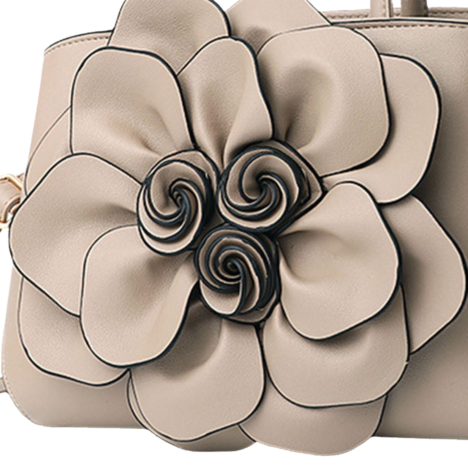 Stylago Purses and Handbags for Women Top Handle Satchel Leather Floral Shoulder Crossbody Bags Ladies Evening Party Tote Brown