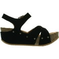 thumbnail image 2 of FOREVER FREYA-23 Womens Cork Look Platform Ankle Strap Low Wedge Sandals, 2 of 4