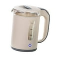 thumbnail image 2 of Tnarru High Borosilicate Glass Electric Kettle, Tea Water Boiler Hot Water Boiler ,Quick Heating Electric Health Pots for Party Home Apricot color, 2 of 8