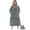 Grey, variant on Fantaslook Wearable Blanket Hoodie Sweatshirt for Women and Men, Warm and Cozy Blanket Hoodie, Flannel Blanket with Sleeves and Giant Pocket