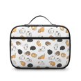 thumbnail image 2 of Chubby Cat White Pattern Insulated Lunch Bag Teens,Bento School Lunch Bag for Teens for Work,Picnic or Travel 10.6x7.7x4.3 Inches,12 Can Capacity, 2 of 6