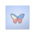 thumbnail image 1 of CafePress - Filipino Flag Butterfly On Blue Sticker - Square Sticker 3" x 3", 1 of 1