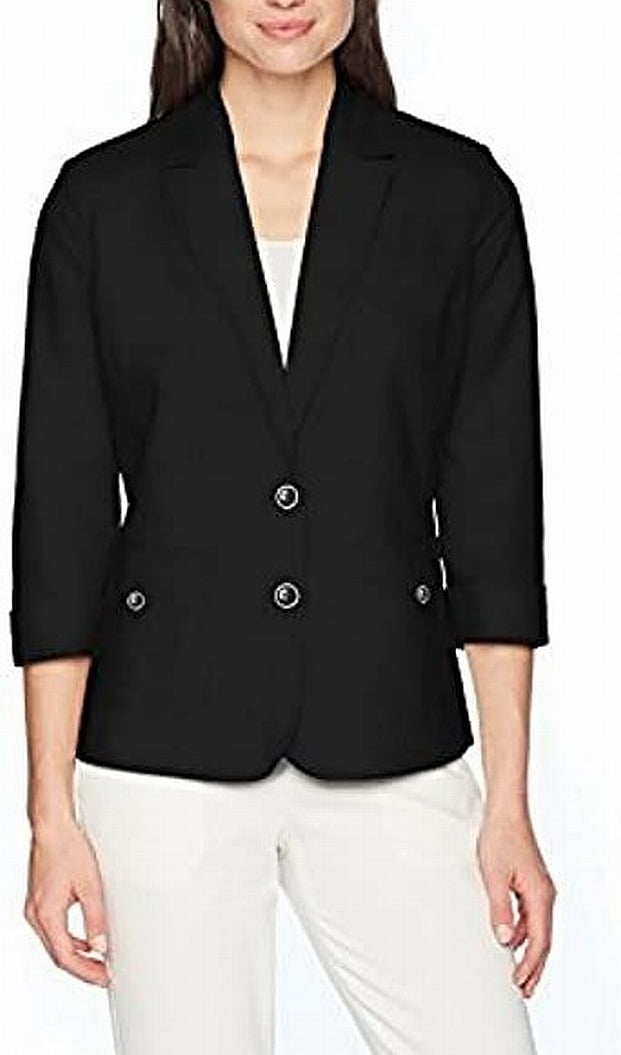 Napa Valley Womens Patch Pocket Linen Look Jacket