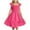 Hot Pink dress sleeveless R1, variant on HUCOAE Baby Dress Size 6 Girls Dresses Girls Summer Dresses Cute Double Layer Ruffle Sleeve Smocked Flowy Dress Purple 13-14 Years