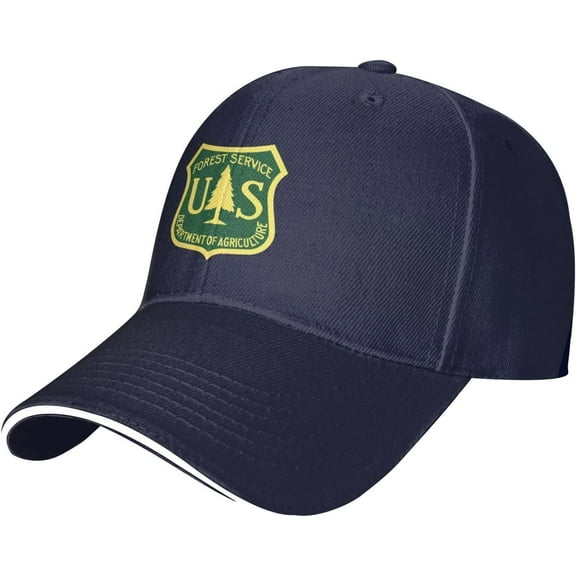 Us Forest Service Flag Baseball Cap Casual Man's Womens Baseball Hat Washable Adjusting Baseball Hat