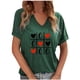 thumbnail image 2 of Fiudx Camisetas para Mujer Blusas con Cuello En V de Manga Corta con Estampado Informal a La Moda para Mujer, 2 of 5