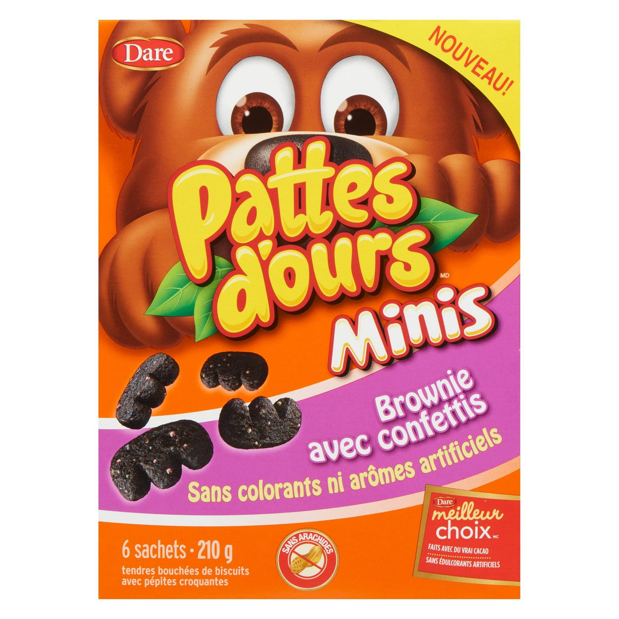 Bear Paws Minis Confetti Brownie Cookies