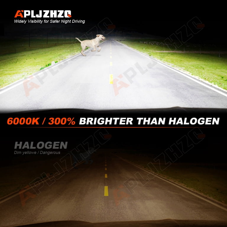 Chusyyray H10 LED Fog Light Bulbs – 6000K Super Bright 30W Pair, Fits 9145/9140/9005 & More