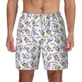 thumbnail image 2 of Picia Monkey Submarine Captain pattern Mens Swim Trunks with Compression Liner Stretch Beach Shorts Quick Dry with Zipper Pockets No-Chafing Board Shorts-Medium, 2 of 9