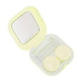 thumbnail image 2 of Unique Bargains 1 Set Contact Lens Case Portable Square Lens Storage Case Light Yellow, 2 of 5