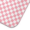 thumbnail image 5 of Pink and White Checkerboard Pattern Dish Drying Mat for Kitchen 1 Pack, Ultra Absorbent Microfiber Dishes Drainer Mats,16"x18", 5 of 6