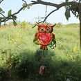 thumbnail image 5 of Kripyery Wind Chime Glass Owl Shape Bright Color Handmade Bird Wind Bell Hanging Pendant Home Decor for Balcony, 5 of 8