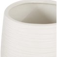 thumbnail image 3 of CosmoLiving by Cosmopolitan Porcelain Ribbed Vase, 5" x 5" x 9", White, 3 of 7