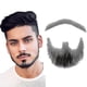 thumbnail image 1 of Barba postiza realista de cabello humano 100 % atada a mano, color negro, para hombres, maquillaje, entretenimiento y teatro, 1 of 5
