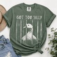 thumbnail image 4 of Silly Goose Comfort Colors Shirt, Got Too Silly Vintage Tee, Funny Ironic Grunge Meme Gen Z Bestie Gift, Unisex Oversized, 4 of 6