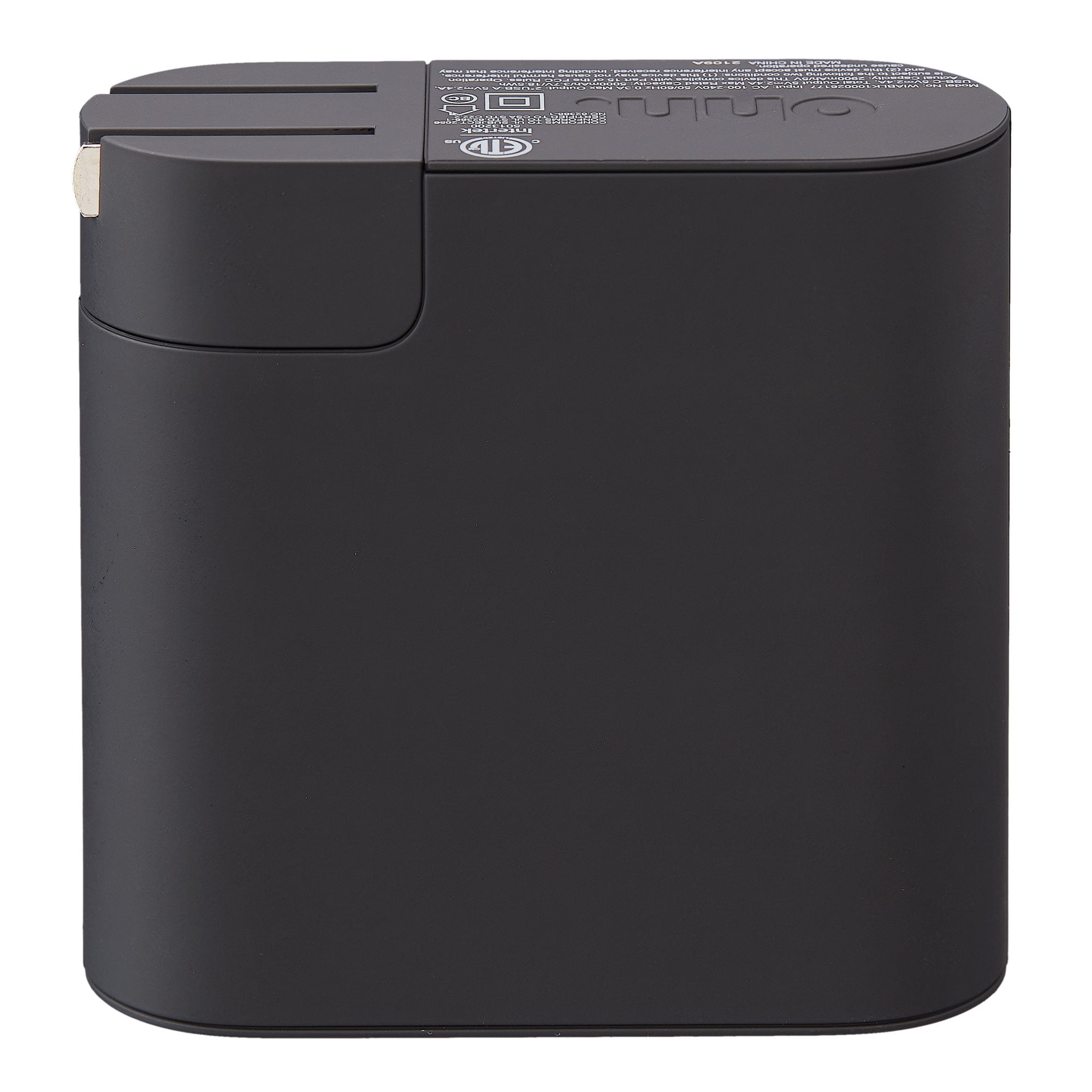onn 2-in-1 Multi-Port Portable Battery and Charger Short Circuit Protection 5,000 mAh Portable Power Pack Dual USB-a Ports, WIABLK100026177, 1 Pack