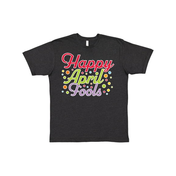 Inktastic Happy April Fools with Colorful Dots T-Shirt