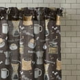 thumbnail image 6 of dinii Vegetables Slub Kitchen Curtains Window Tier Valance Set Farmhouse Short Café Bathroom Window, 6 of 6