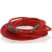 1/4 to 1/4 Male Jack Speaker Cables (2 Pack) by Fat Toad 25ft Professional Pro Audio Red DJ Speakers PA Patch Cords Quarter Inch 12 AWG Gauge Wire for Amp, Music Studio Recording & Stage Gear