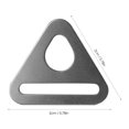 thumbnail image 2 of Triangle Rings Buckle, Heavy Duty Stainless Steel Triangle Buckle Adjuster, Triangle D Rings Adjuster Triangle Bar Swivel Clip for Webbing Bags Strap, 2 of 8