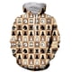 thumbnail image 3 of Sudadera con capucha con estampado 3D de ajedrez y creatividad de estilo más novedoso, ropa de moda con personalidad de manga larga, sudadera informal para hombres y mujeres, 3 of 4
