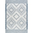 thumbnail image 3 of JONATHAN Y JONATHAN  Y Carwa Diamond Tribal Medallion Indoor/Outdoor Area Rug 5 X 8 - Ivory/Blue, 3 of 5