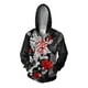 thumbnail image 4 of Sudadera con capucha de otoño para hombre, sudadera con capucha con estampado de máscara fantasma, sudadera con capucha informal holgada, ropa gótica, sudaderas con cremallera, ropa urbana Harajuku pa, 4 of 5