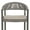 Gray-apricot colored cushion, variant on Dycanpo 24.8''H Outdoor Bar Stool Set of 4 with Removable Cushion, Boho Rattan for Patio,Pool, Black