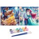 thumbnail image 1 of Kit Pintura Por Números Sobre Lienzo Arte Al Óleo Artesanal Imagen Princesa Del 40x40cm, 1 of 8