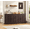 Brown, variant on Timagebreze 70 Inch Farmhouse Sideboard with 4 Doors & Adjustable Shelves, Wood Buffet Cabinet for Dining Room