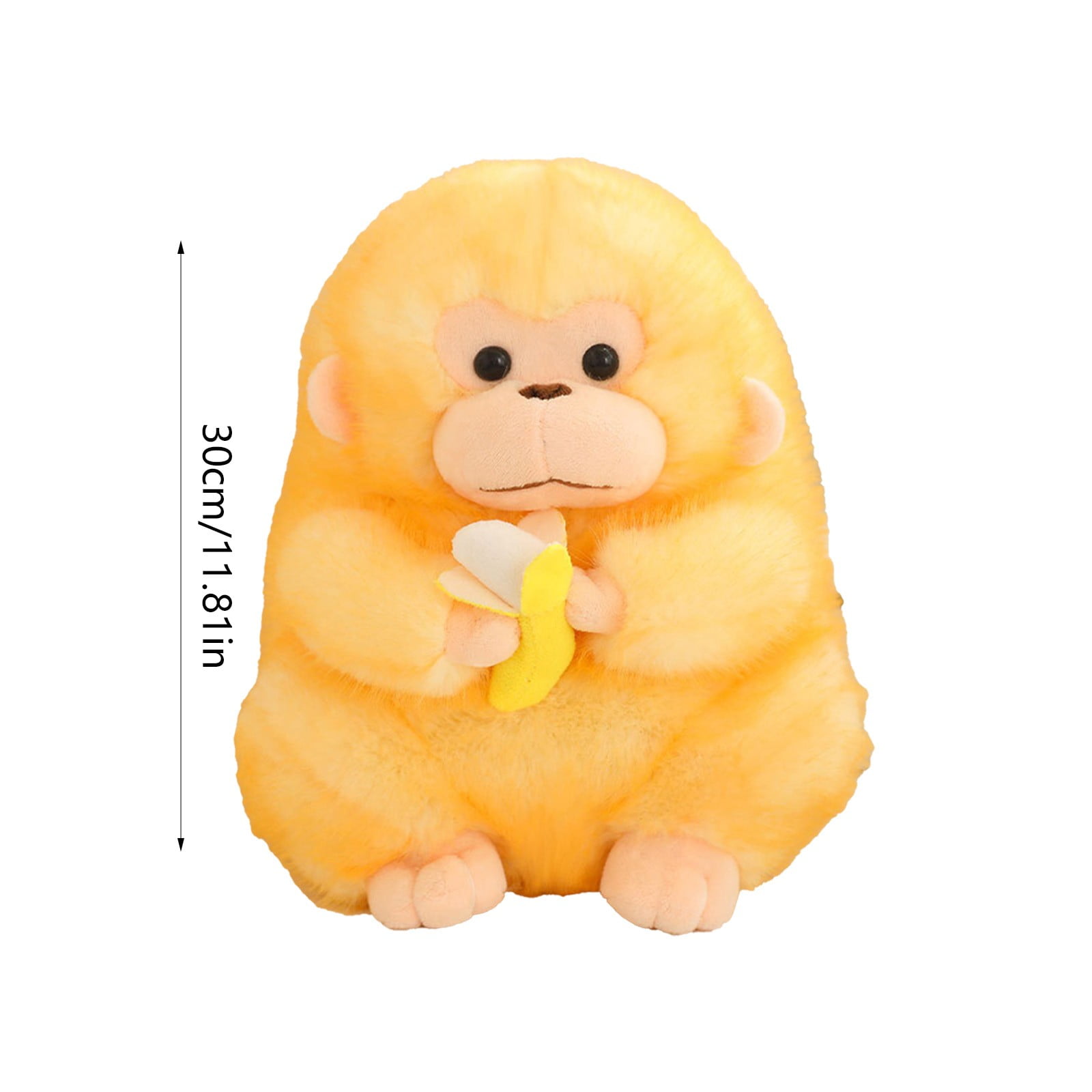 Simulated Monkey Plush Toy, Realistic Stuffed Animal, 30CM Soft