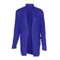 thumbnail image 2 of Cárdigan informal de manga larga para mujer, cárdigan de punto grueso con frente abierto, prendas de vestir Azul Oscuro XL Yuyangstore abrigo abrigo, 2 of 8