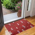 thumbnail image 2 of Red Christmas Snowman Pattern Door Rugs,Washable Non Slip Door Mats Indoor,Decorative Door Mats,Entry Mat Indoor for Entrance,Bedroom,Kitchen,Bathroom,17"x30", 2 of 6