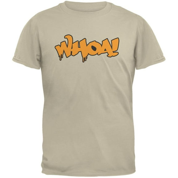 Whoa! Graffiti Sand Adult T-Shirt - Large