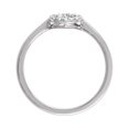 thumbnail image 2 of 14k White Gold 0.2 Dwt Diamond Cluster Ring -- Size 6.5 Ring for Women, 2 of 2