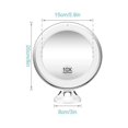 thumbnail image 2 of 10X Magnifying Mirror with Light Makeup Mirror with Lights Dimmable LED Makeup Mirror for Bathroom B, 2 of 5