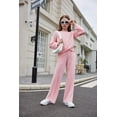 thumbnail image 5 of Arshiner Girls Sweatsuit Two Piece Fall Outfits Long Sleeve Sweatshirts and Casual Sweatpants Jogger Set, 5 of 9