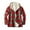 Red, variant on Herrnalise Men's Jacket Jacket Multifunctional Hooded Jacket Outdoor Jacket Long Sleeve Hooded Casual Outwear & Jackets White