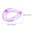 thumbnail image 4 of 100pcs Acrylic Linking Chain Rings Bag Chain Ring Connectors for Shoulder Strap, 4 of 7