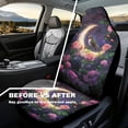 thumbnail image 3 of Uorisanigo Purple Rose Waterproof Car Seat Cover Anti-Slip Back Fabric Automobile Front Seat Covers Easy to Install All-Season Protection Universal Vehicle Accessories, 3 of 7