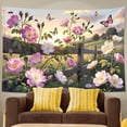 thumbnail image 6 of Farmhouse Tapestry Wall Hanging,Wildflower Neutral Garden Tapestries for Dorm Room Decor, Boho Wall Art,Bed Throw,Sofa Cover,60"x40", 6 of 7