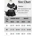 thumbnail image 7 of Ausing Womens Mini Skirt PU Leather Bra Top Glossy Metallic Triangle Bikini Shiny Rave Outfits Bunny Costume Halter Crop with G-String Ears Headband 4pc Black M, 7 of 7