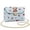 Cherry Print, variant on Geometric Flower Women Leather Crossbody Versatile Exquisite Leather Quilted Shoulder Bag with Chain Strap Craftsmanship Practical Soft for Daily Use and Travel