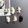 thumbnail image 5 of Jiibva 6 Pcs Funny Cat Refrigerator Magnets, 3D Cat Fridge Magnets, Mini Kawaii Animal Decorative Magnet for Home Kitchen with Strong Magnetic, 5 of 7