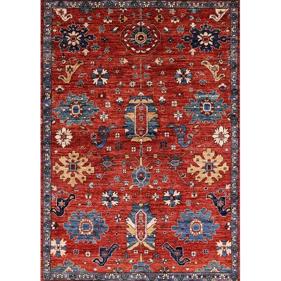 Ahgly Company Machine Washable Indoor Rectangle Industrial Modern Rose Dust Purple Area Rugs, 5' x 7'