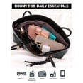 thumbnail image 6 of Deago Vintage Shoulder Bags for Women Y2k Fall Purse Top Handle Hobo Handbag PU Leather Tote Bag with Cute Pendant (Black), 6 of 8