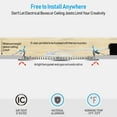 thumbnail image 3 of 24 Pack Premium 18W 8-Inch Ultra-Thin LED Recessed Light with J-Box, 2700K Soft White, Dimmable Slim Panel Downlight, Satin Nickel, 3 of 7